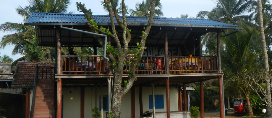 Sun and Sea, Zimmer, Gästehaus, Bungalows am Strand, Fischrestaurant, Bentota, Sri Lanka