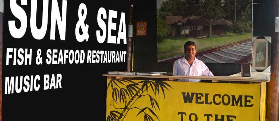 Sun & Sea, rooms at the beach, excellent fish and seafood restaurant, Bentota, Sri Lanka