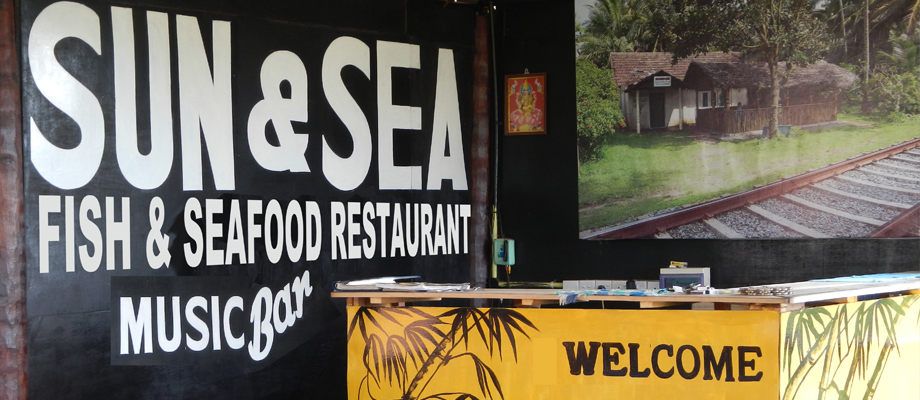 Sun and Sea, Zimmer, Gästehaus, Bungalows am Strand, Fischrestaurant, Bentota, Sri Lanka